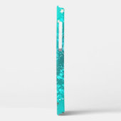 Coques Case-Mate iPhone Arrière - plan à huile Turquoise de la menthe (Verso / Gauche)