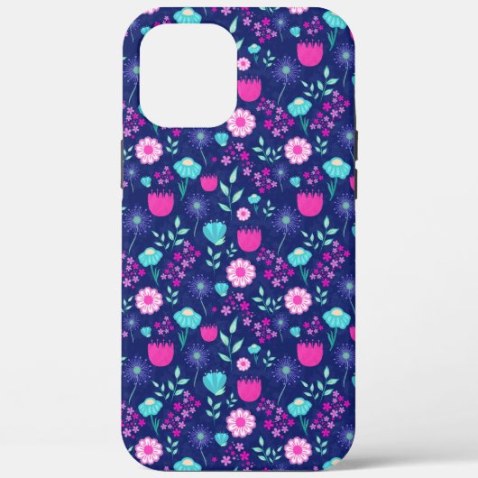 Coques Case-Mate iPhone Arrière - plan à motif floral mignon (Verso)