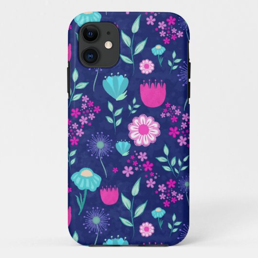 Coques Case-Mate iPhone Arrière - plan à motif floral mignon (Dos)