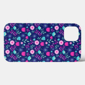 Coques Case-Mate iPhone Arrière - plan à motif floral mignon (Verso (horizontal))