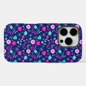 Coques Case-Mate iPhone Arrière - plan à motif floral mignon (Verso (horizontal))