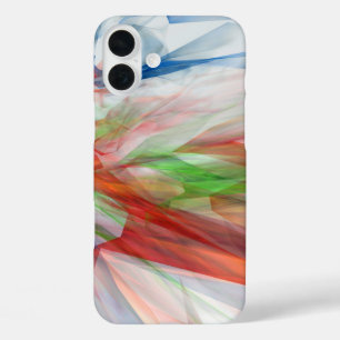 Coques iPhone 16 Plus arrière - plan Abstrait avec cristaux colorés