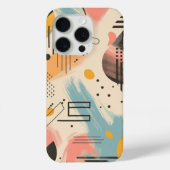 Coques Case-Mate iPhone arrière - plan Abstrait avec motifs linéaires (Verso)