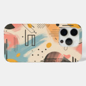 Coques Case-Mate iPhone arrière - plan Abstrait avec motifs linéaires (Verso (horizontal))