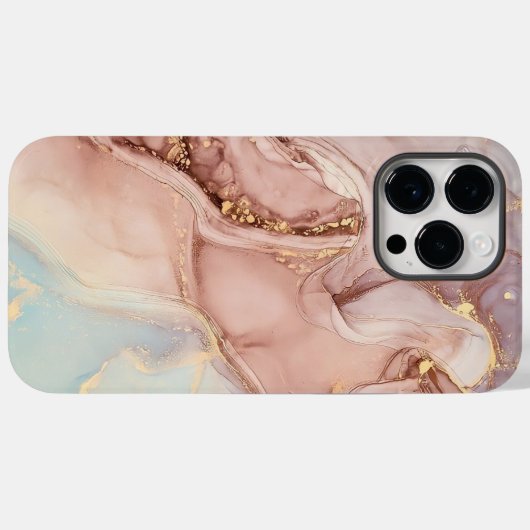 Coques Case-Mate iPhone arrière - plan abstrait beige (Verso (horizontal))