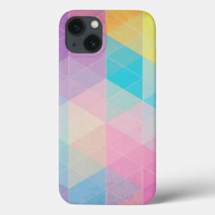 Coques Pour iPhone Arrière - plan abstrait coloré de triangles
