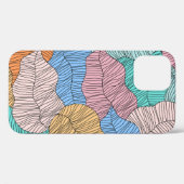 Coques Case-Mate iPhone arrière - plan Abstrait de la peinture à feuilles (Verso (horizontal))