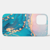 Coques Case-Mate iPhone arrière - plan Abstrait de peinture d'art fluide d (Verso (horizontal))