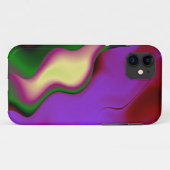 Coques Case-Mate iPhone Arrière - plan Abstrait rouge violet vert (Dos (Horizontal))