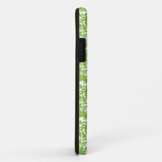 Coques Case-Mate iPhone arrière - plan abstrait vert et blanc (Dos/Droite)
