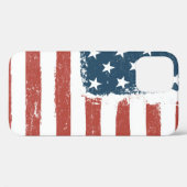 Coques Case-Mate iPhone Arrière - plan américain de Grunge Drapeau. Versio (Verso (horizontal))