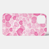 Coques Case-Mate iPhone Arrière - plan avec coeur (Verso (horizontal))