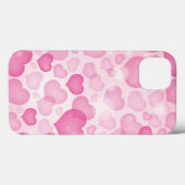 Coques Case-Mate iPhone Arrière - plan avec des coeurs (Verso (horizontal))