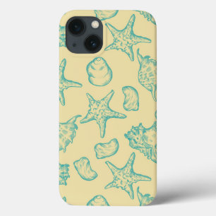 Coques Pour iPhone Arrière - plan avec des coquilles. Tiré par la