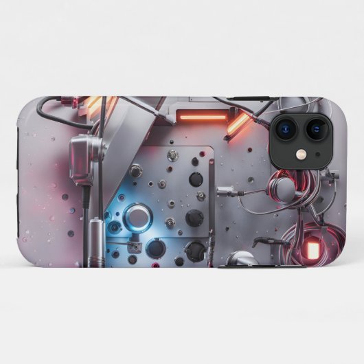 Coques Case-Mate iPhone arrière - plan avec engrenages (Dos (Horizontal))