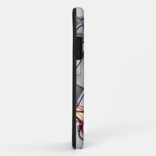 Coques Case-Mate iPhone arrière - plan avec engrenages (Dos/Droite)