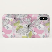 Coques Case-Mate iPhone Arrière - plan avec le papillon (Dos (Horizontal))