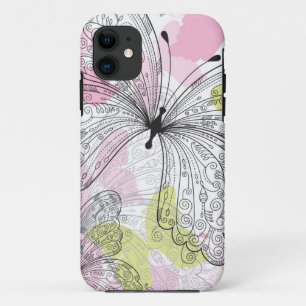 Coque iPhone 11 Arrière - plan avec papillon
