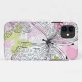 Coques Case-Mate iPhone Arrière - plan avec papillon (Dos (Horizontal))