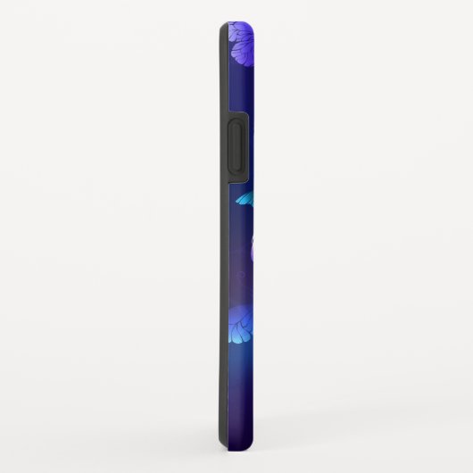 Coques Case-Mate iPhone Arrière - plan avec papillons de nuit (Dos/Droite)