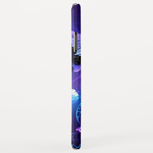 Coques Case-Mate iPhone Arrière - plan avec papillons de nuit (Dos/Droite)