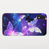 Coques Case-Mate iPhone Arrière - plan avec papillons de nuit (Dos (Horizontal))
