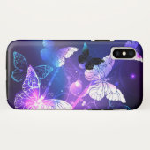 Coques Case-Mate iPhone Arrière - plan avec papillons de nuit (Dos (Horizontal))