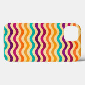 Coques Case-Mate iPhone Arrière - plan avec rayures dans rétro 2 (Verso (horizontal))