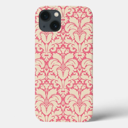 Coques Case-Mate iPhone Arrière - plan baroque 2 de damassé de style (Verso)