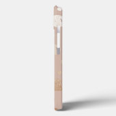 Coques Case-Mate iPhone Arrière - plan beige chatoyant cercles motif (Verso / Gauche)