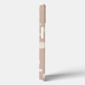 Coques Case-Mate iPhone Arrière - plan beige chatoyant cercles motif (Verso / Droite)