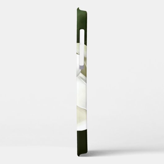 Coques Case-Mate iPhone Arrière - plan blanc Magnolia Closeup Vert (Verso / Gauche)