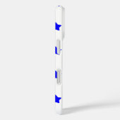 Coques Case-Mate iPhone Arrière - plan blanc Motif Red Blue Star (Verso / Droite)