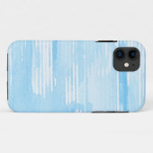 Coques Case-Mate iPhone Arrière - plan bleu abstrait d'aquarelle, texture (Dos (Horizontal))