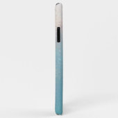 Coques Case-Mate iPhone Arrière - plan bleu clair irredécent (Dos/Droite)