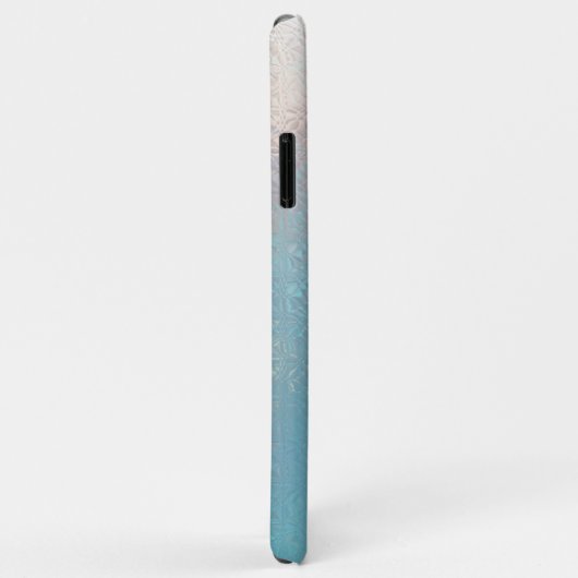 Coques Case-Mate iPhone Arrière - plan bleu clair irredécent (Dos/Droite)