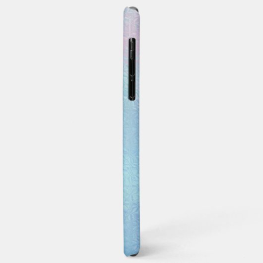 Coques Case-Mate iPhone Arrière - plan bleu clair irredécent (Dos/Gauche)