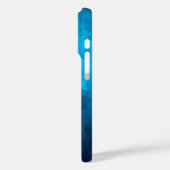 Coques Case-Mate iPhone Arrière - plan bleu cristallisé Abstrait (Verso / Gauche)