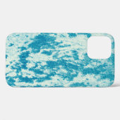 Coques Case-Mate iPhone Arrière - plan bleu texturé en tissu dense. Con (Verso (horizontal))