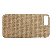 Coques Case-Mate iPhone Arrière - plan Burlap (Dos (Horizontal))
