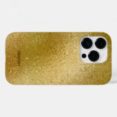 Coques Case-Mate iPhone Arrière - plan chatoyant brillant or riche (Verso (horizontal))