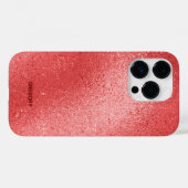 Coques Case-Mate iPhone Arrière - plan chatoyant rouge irisé (Verso (horizontal))