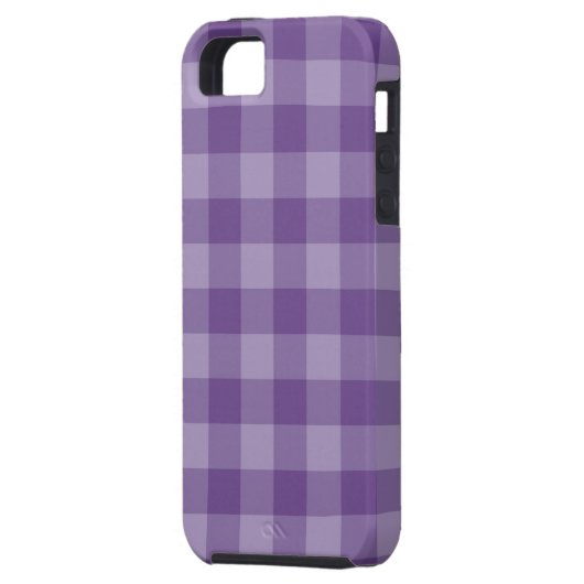 Coques Case-Mate iPhone Arrière - plan checkered violet (Dos gauche)