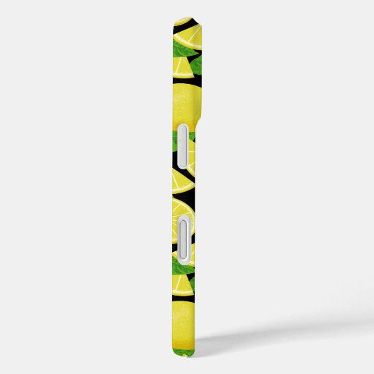 Coques Case-Mate iPhone Arrière - plan citron (Verso / Droite)
