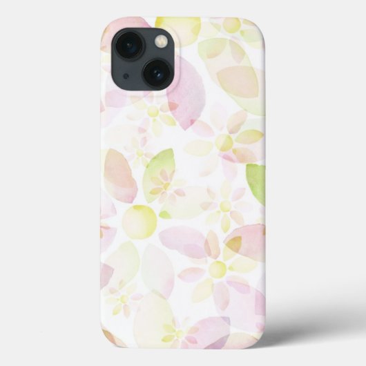 Coques Case-Mate iPhone Arrière - plan conçu de fleur d'aquarelle, texture (Verso)