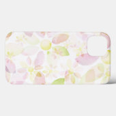 Coques Case-Mate iPhone Arrière - plan conçu de fleur d'aquarelle, texture (Verso (horizontal))