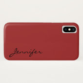 Coques Case-Mate iPhone Arrière - plan couleur Auburn (Dos (Horizontal))