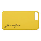 Coques Case-Mate iPhone Arrière - plan couleur citron profond (Dos (Horizontal))