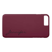 Coques Case-Mate iPhone Arrière - plan couleur écarlate foncé (Dos (Horizontal))