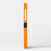 Coques Case-Mate iPhone Arrière - plan couleur monogramme orange (SAE-ECE) (Verso / Gauche)